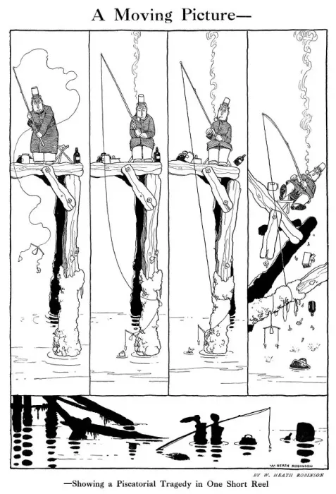 Gerahmter Druck : W. Heath Robinson Gerahmter Druck : W. Heath Robinson