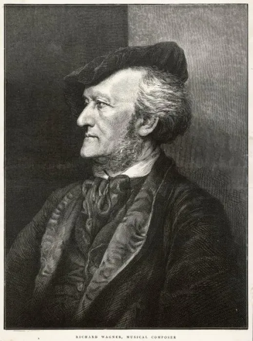 Gerahmter Druck : Wagner, Profil, hat Gerahmter Druck : Wagner, Profil, hat