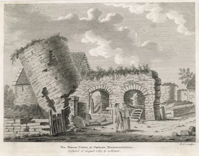Gerahmter Druck : Wales / Caerleons Turm Gerahmter Druck : Wales / Caerleons Turm