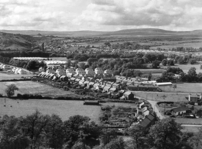 Gerahmter Druck : Wales /  Ystradgynlais