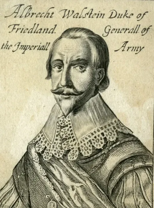 Gerahmter Druck : Wallenstein ( anonym ) Gerahmter Druck : Wallenstein ( anonym )
