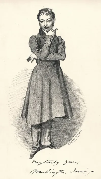 Gerahmter Druck : Washington Irving (McLean) Gerahmter Druck : Washington Irving (McLean)