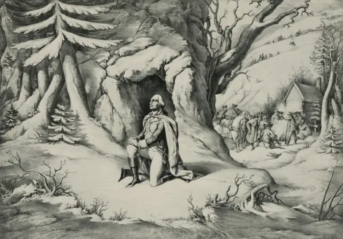 Gerahmter Druck : Valley Forge bei Washington Gerahmter Druck : Valley Forge bei Washington