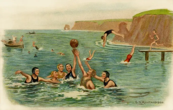 Gerahmter Druck : Wasserball Gerahmter Druck : Wasserball