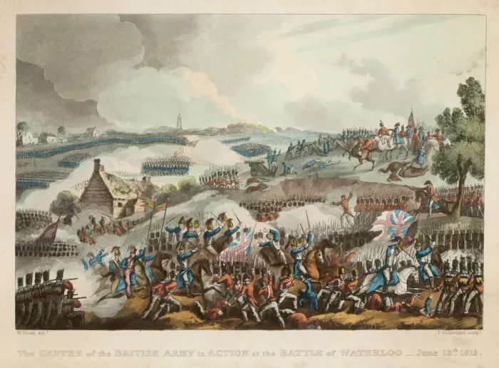 Gerahmter Druck : Battaglie von Waterloo 1815 Gerahmter Druck : Battaglie von Waterloo 1815