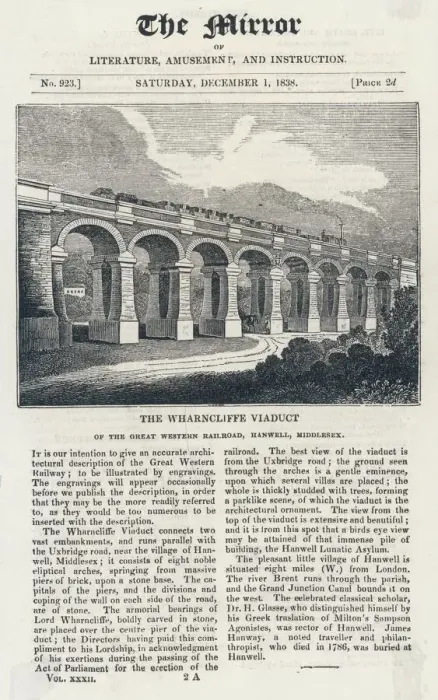 Gerahmter Druck : Wahrnkliff-Bergwerkbrücke
