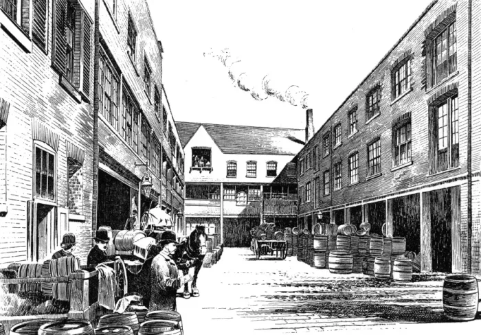 Gerahmter Druck : Brauerei Whitbread Gerahmter Druck : Brauerei Whitbread