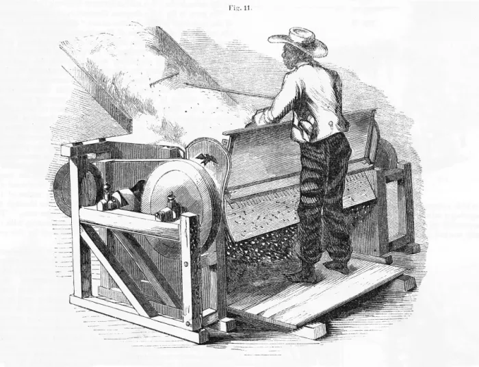 Gerahmter Druck : Whites Coton-Geräte Gerahmter Druck : Whites Coton-Geräte