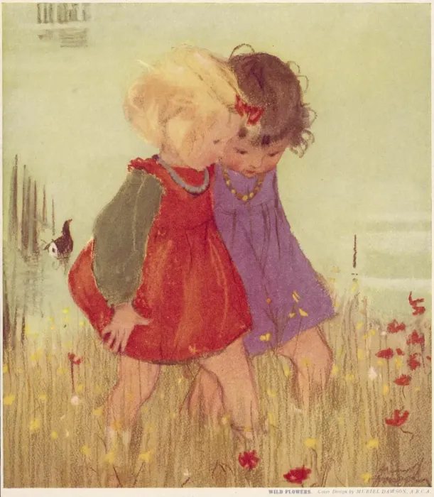 Gerahmter Druck : Blumen der Wildnis von Muriel Daweson Gerahmter Druck : Blumen der Wildnis von Muriel Daweson