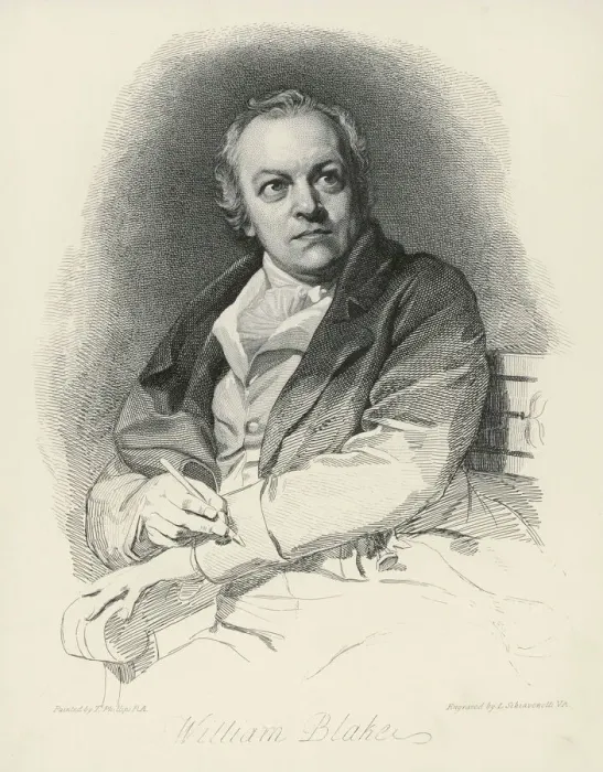 Gerahmter Druck : William Blake / Radierung Gerahmter Druck : William Blake / Radierung