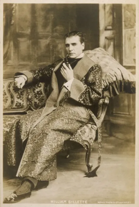 Gerahmter Druck : William Gillette, Schauspieler Gerahmter Druck : William Gillette, Schauspieler