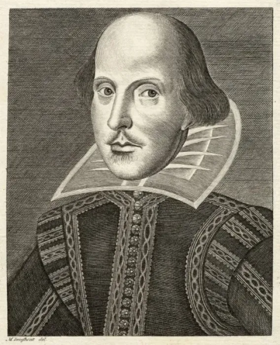 Gerahmter Druck : William Shakespeares