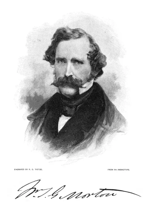 Gerahmter Druck : Wilhelm Thomas Morton