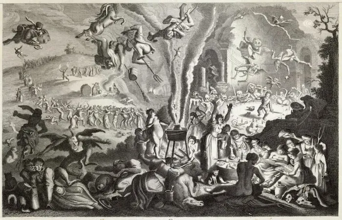 Gerahmter Druck : Hexensabbat (Herre) Gerahmter Druck : Hexensabbat (Herre)