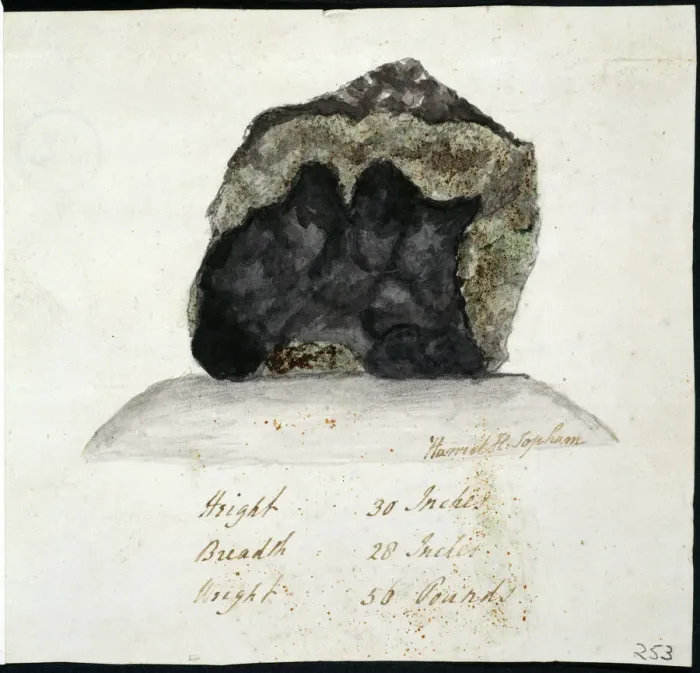 Gerahmter Druck : Wolfe-Meteorit Gerahmter Druck : Wolfe-Meteorit