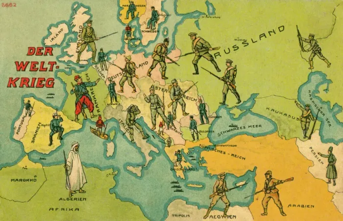 Gerahmter Druck : Bürgerkrieg der Weltkriege in Europa Gerahmter Druck : Bürgerkrieg der Weltkriege in Europa