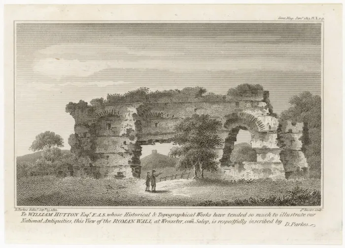 Gerahmter Druck : Wroxeter (Vriconium)