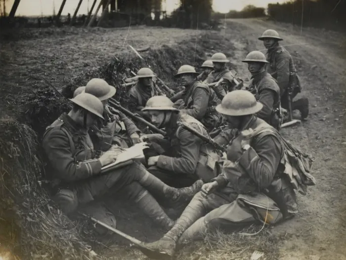 Gerahmter Druck : 1. Weltkrieg - Middlesex Regiment Gerahmter Druck : 1. Weltkrieg - Middlesex Regiment