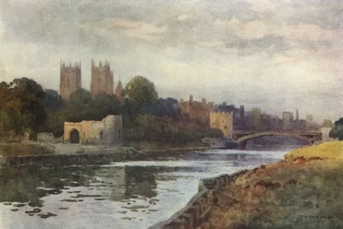 Gerahmter Druck : York von der Ouse Gerahmter Druck : York von der Ouse