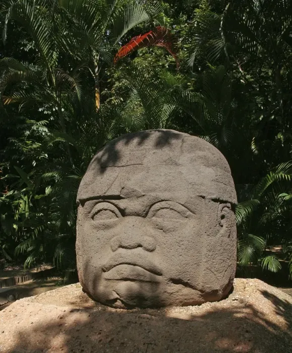 Gerahmter Druck : Olmetatsche-Statue, Mexiko Gerahmter Druck : Olmetatsche-Statue, Mexiko