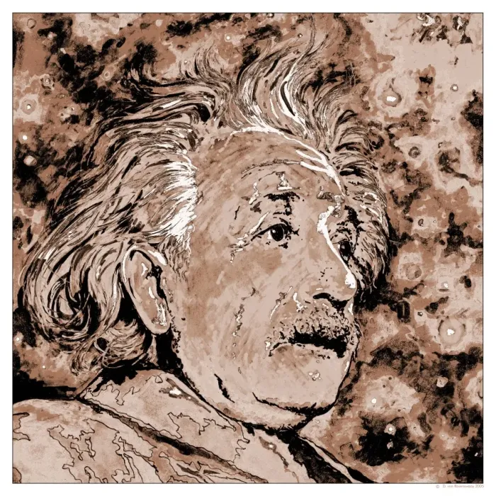 Gerahmter Druck : Albert Einstein Gerahmter Druck : Albert Einstein