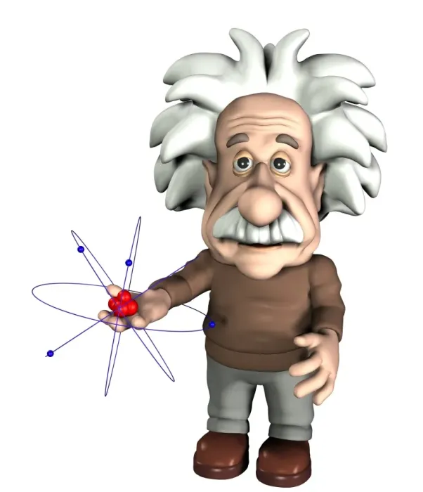 Gerahmter Druck : Albert Einstein, Kunstwerk