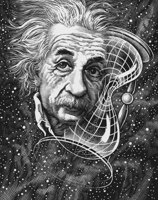 Gerahmter Druck : Albert Einstein, deutscher Physiker Gerahmter Druck : Albert Einstein, deutscher Physiker