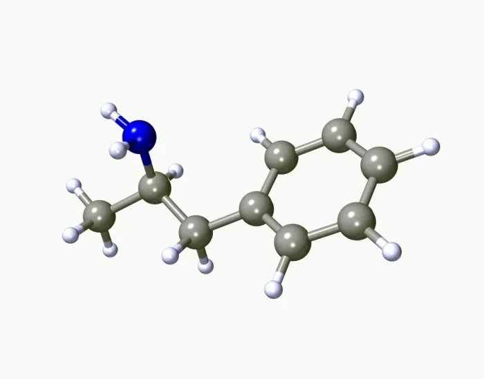 Gerahmter Druck : Amphetamin-Molekül Gerahmter Druck : Amphetamin-Molekül