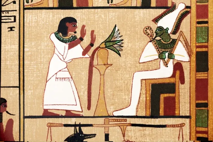 Gerahmter Druck : Ani und Osiris Gerahmter Druck : Ani und Osiris