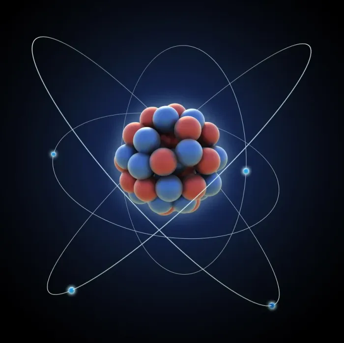 Gerahmter Druck : Atommalerei Gerahmter Druck : Atommalerei
