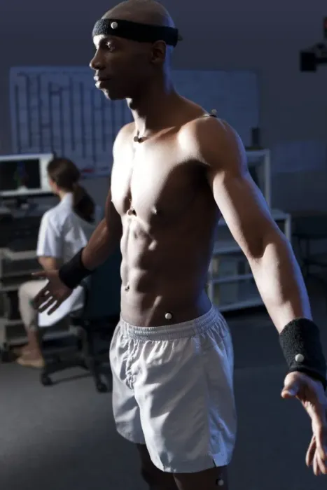 Gerahmter Druck : Biomechanik-Laboratorium
