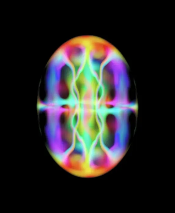Gerahmter Druck : Bose-Einsteins Condensatsimulation Gerahmter Druck : Bose-Einsteins Condensatsimulation