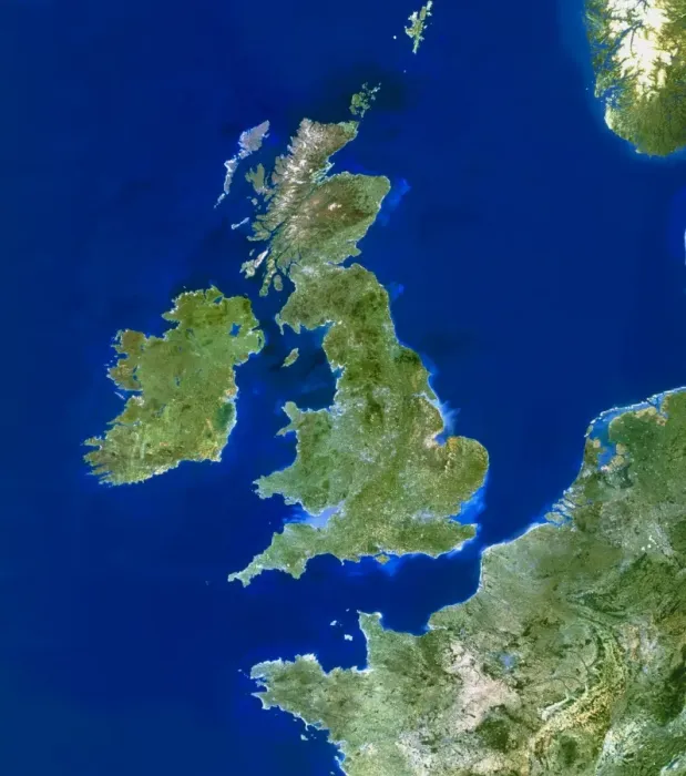 Gerahmter Druck : Britische Inseln Gerahmter Druck : Britische Inseln