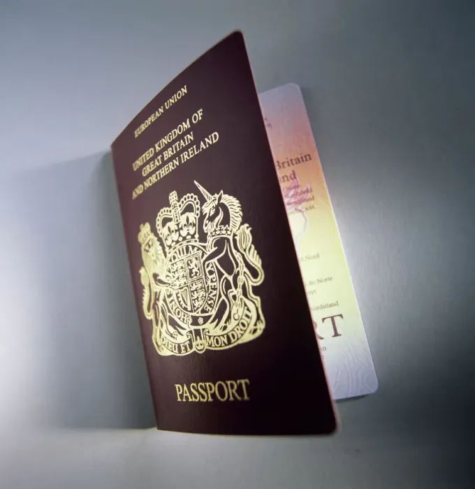 Gerahmter Druck : Britischer Passwert Gerahmter Druck : Britischer Passwert