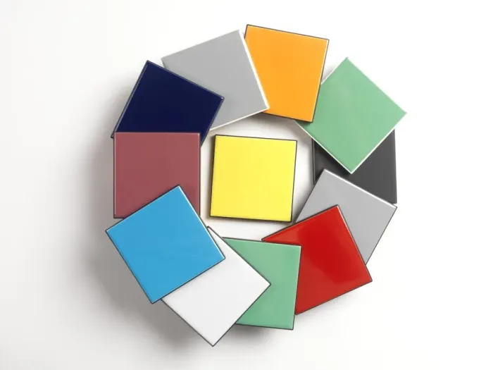 Gerahmter Druck : Keramikfarbstandards C016 / 6445 Gerahmter Druck : Keramikfarbstandards C016 / 6445