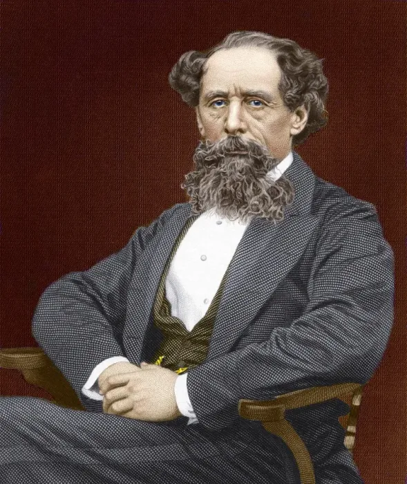 Gerahmter Druck : Charles Dickens, britischer Autor Gerahmter Druck : Charles Dickens, britischer Autor