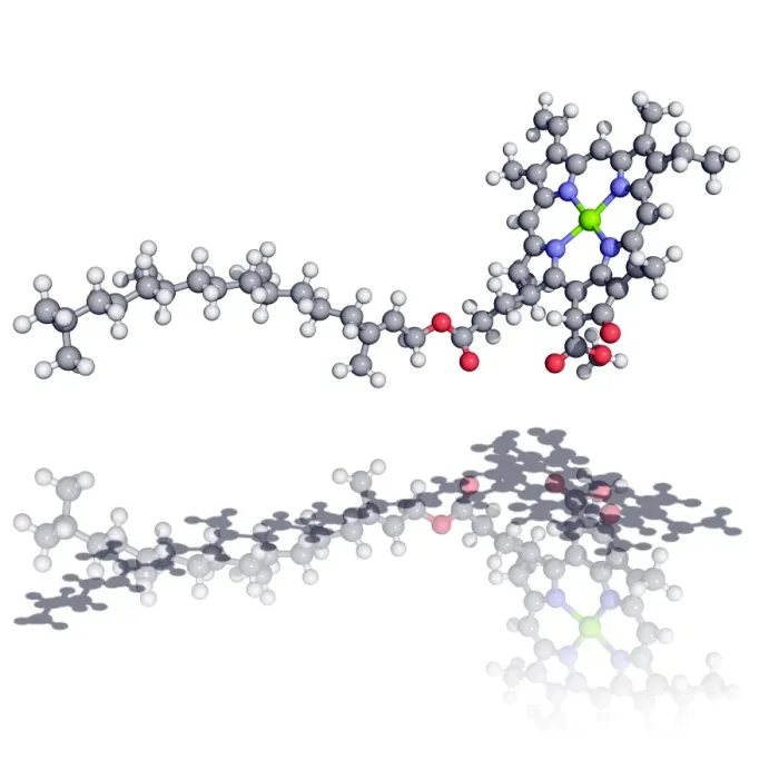 Gerahmter Druck : Klorgamma-Molekül Gerahmter Druck : Klorgamma-Molekül