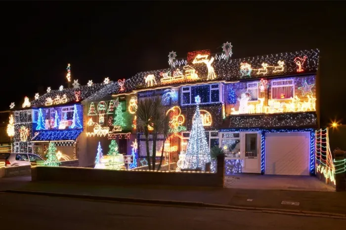 Gerahmter Druck : Weihnachtslichter Gerahmter Druck : Weihnachtslichter