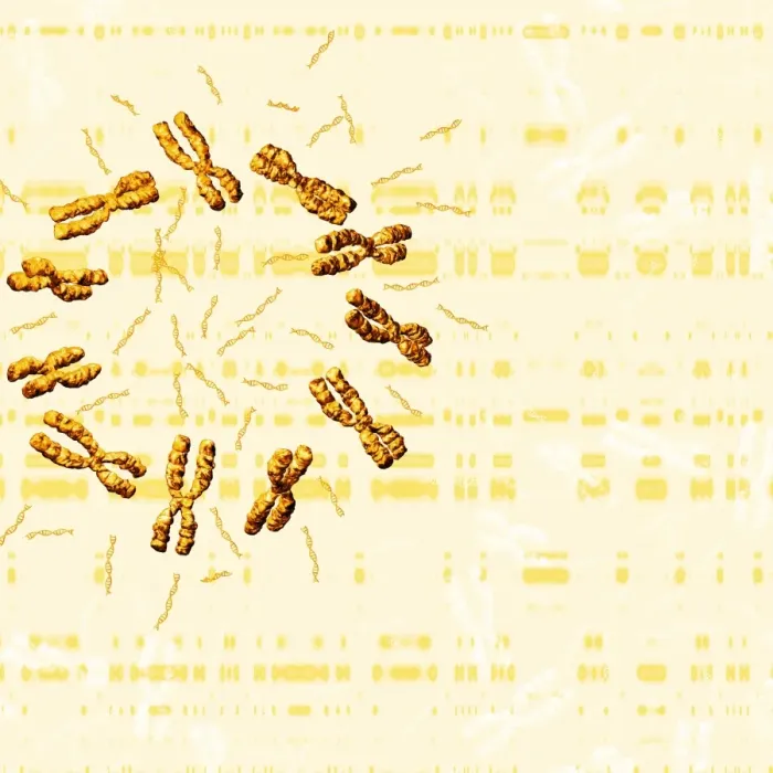 Gerahmter Druck : Chromosomes