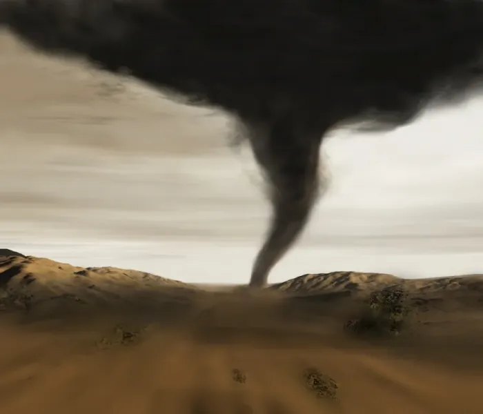 Gerahmter Druck : Rechnerzeichnung eines Tornados Gerahmter Druck : Rechnerzeichnung eines Tornados