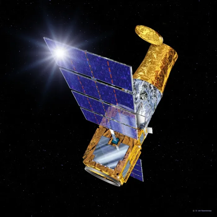 Gerahmter Druck : KoRoT-Satellit Gerahmter Druck : KoRoT-Satellit