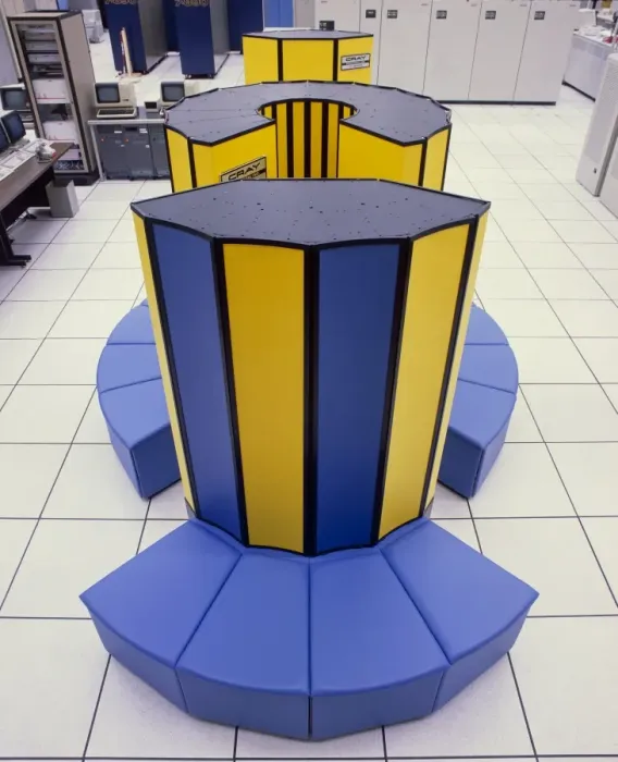 Gerahmter Druck : Cray-Supercomputer Gerahmter Druck : Cray-Supercomputer