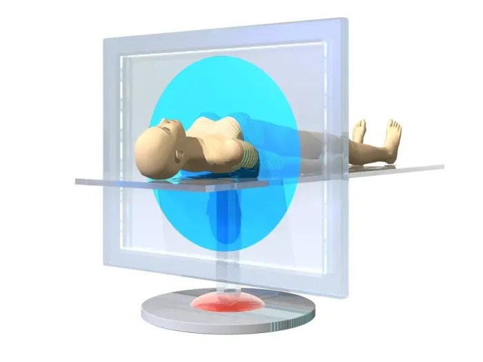 Gerahmter Druck : Röntgenbildgebung mit Computertomographie Gerahmter Druck : Röntgenbildgebung mit Computertomographie