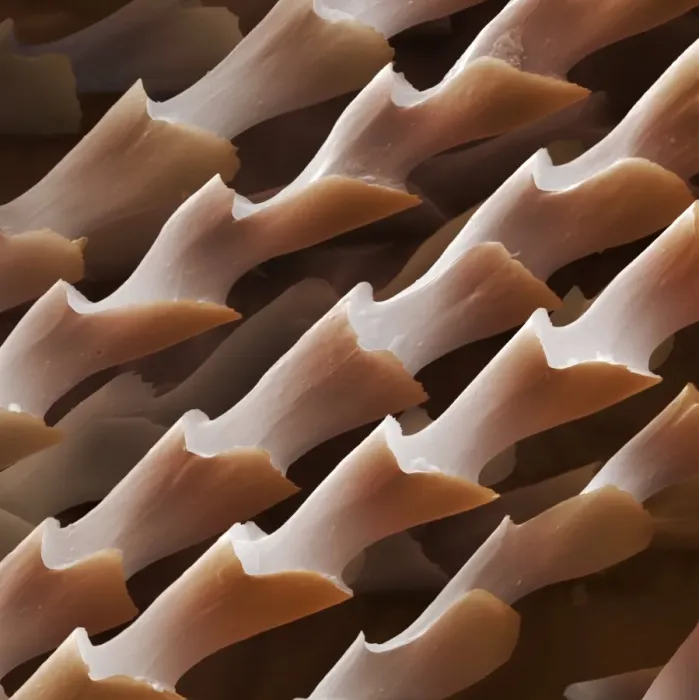 Gerahmter Druck : Daubenton's bats have hair, SEM Gerahmter Druck : Daubenton's bats have hair, SEM