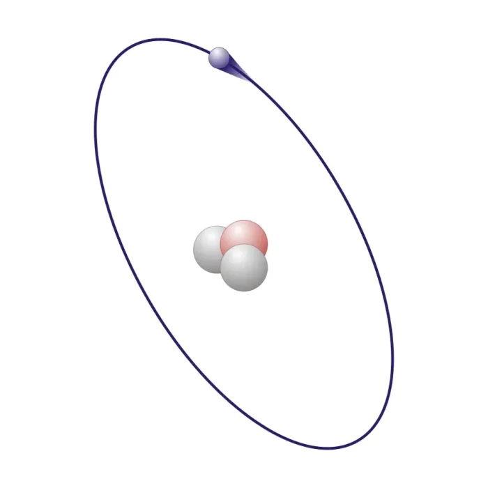 Gerahmter Druck : Deuterium, Atommuster Gerahmter Druck : Deuterium, Atommuster