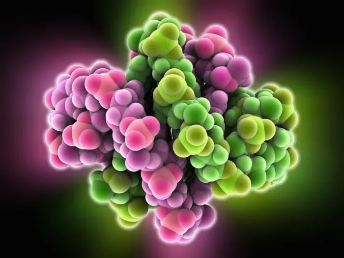 Gerahmter Druck : Molekularmodell DNA-Quadrupel Gerahmter Druck : Molekularmodell DNA-Quadrupel