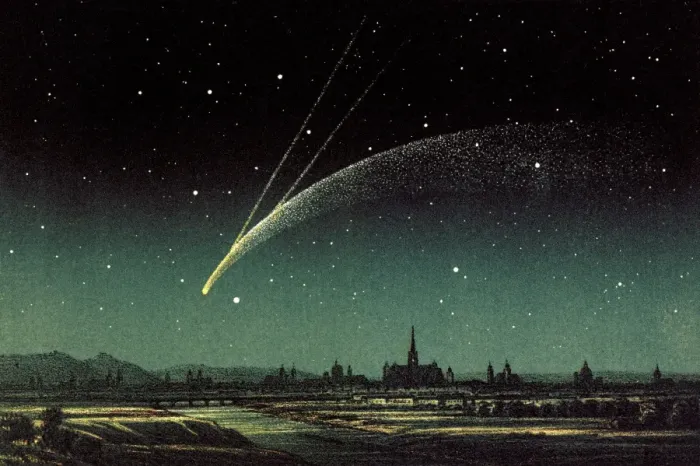 Gerahmter Druck : Comet Donati, 1858 Gerahmter Druck : Comet Donati, 1858