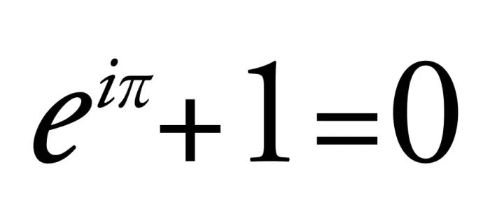 Gerahmter Druck : Euler-Identität Gerahmter Druck : Euler-Identität