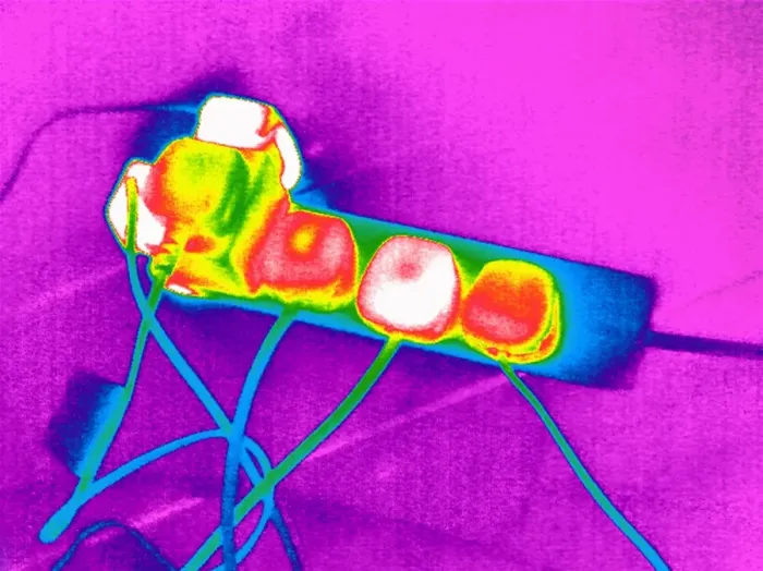 Gerahmter Druck : Erweiterungskabel, Thermogramm Gerahmter Druck : Erweiterungskabel, Thermogramm