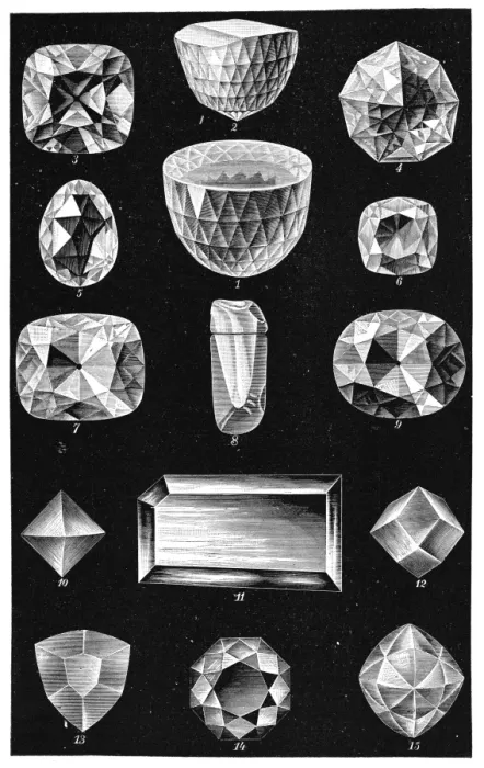 Gerahmter Druck : Berühmte Diamanten Kunstwerke Gerahmter Druck : Berühmte Diamanten Kunstwerke